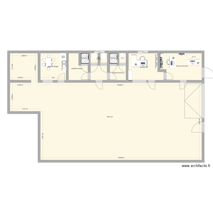 Berre l'etang. Plan de 11 pièces et 241 m2