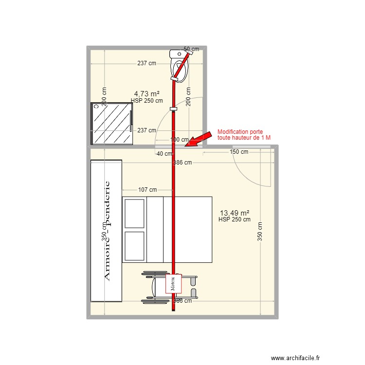 LAMEIRA VICENTE FERNANDAO DROIT. Plan de 2 pièces et 18 m2