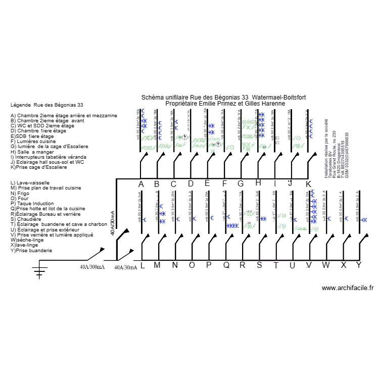 Begonians 33 elec. Plan de Begonians 33 elec. Plan de