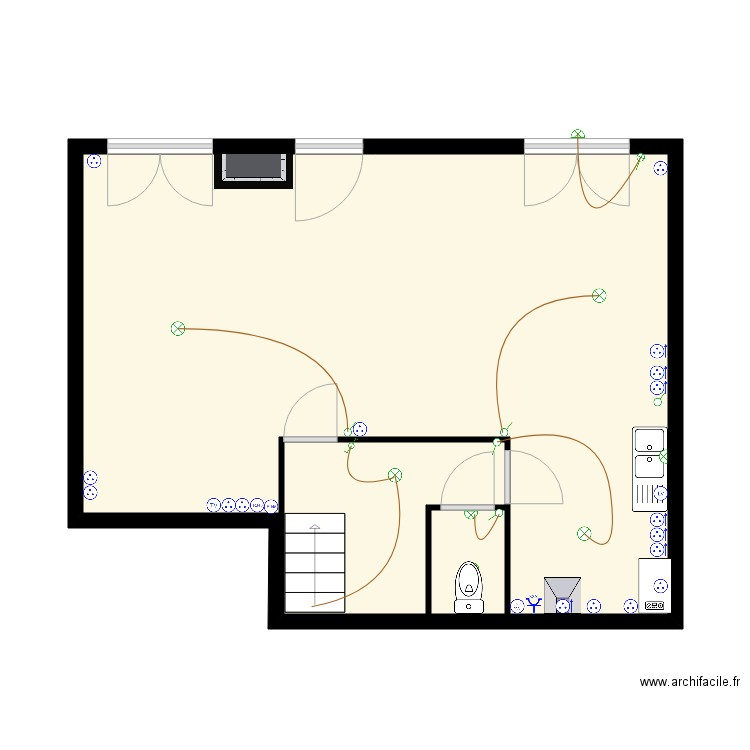 fichet sous sol. Plan de 0 pièce et 0 m2