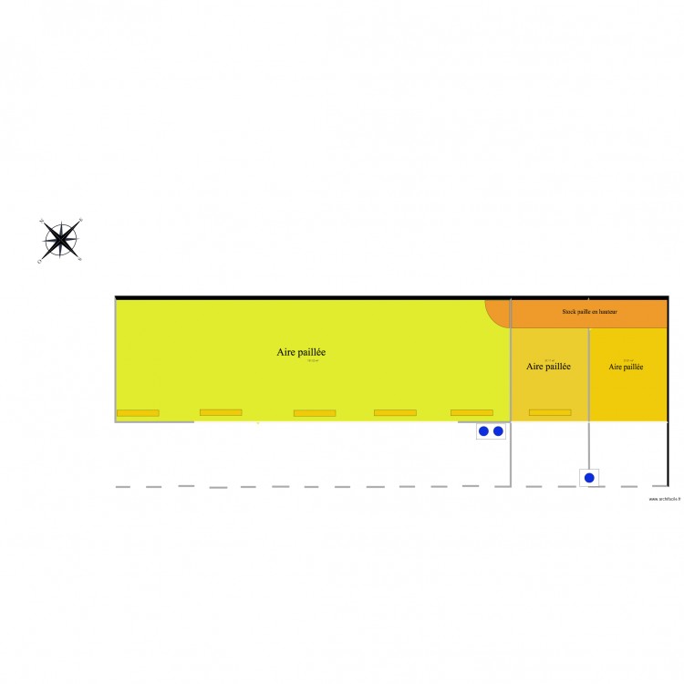 Bâtiment vaches laitière et génisses. Plan de 0 pièce et 0 m2