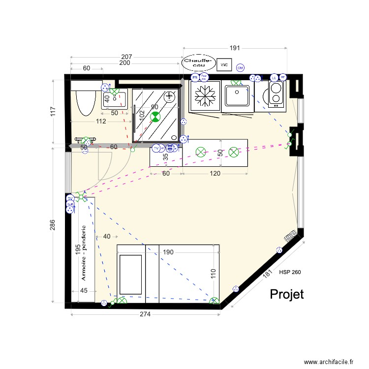 Général Beuret. Plan de 0 pièce et 0 m2