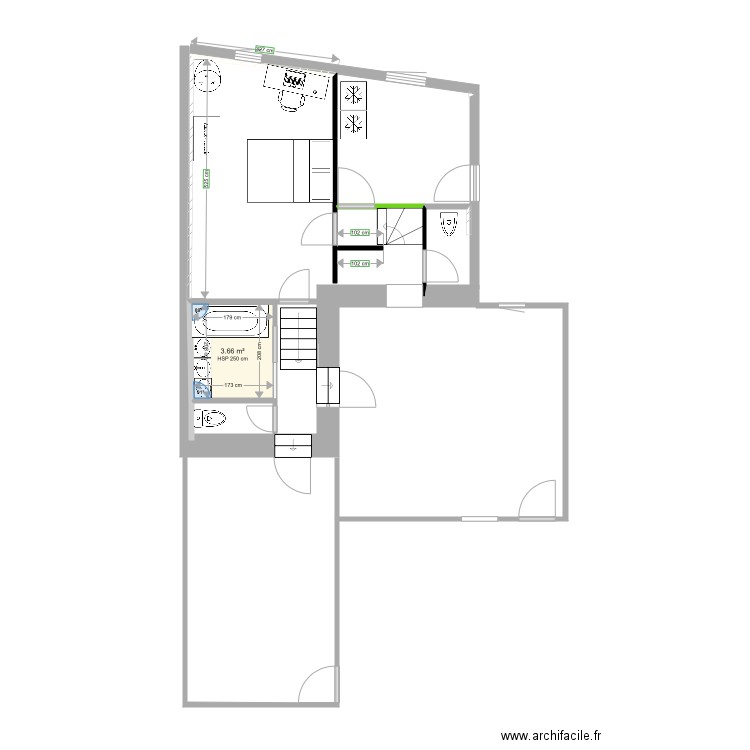 Version 1 seul niveau. Plan de 0 pièce et 0 m2