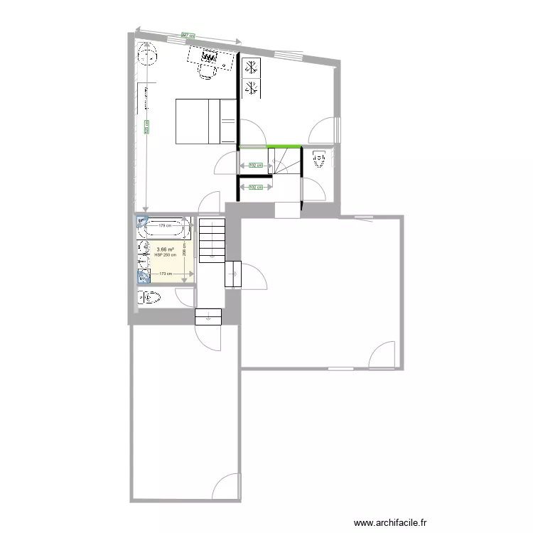 Version 1 seul niveau. Plan de 
