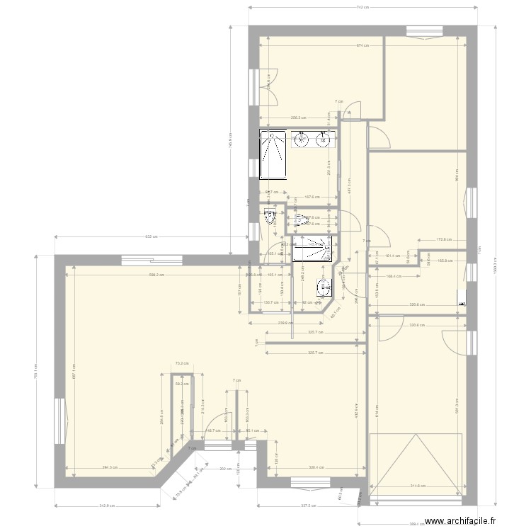 maison. Plan de 0 pièce et 0 m2