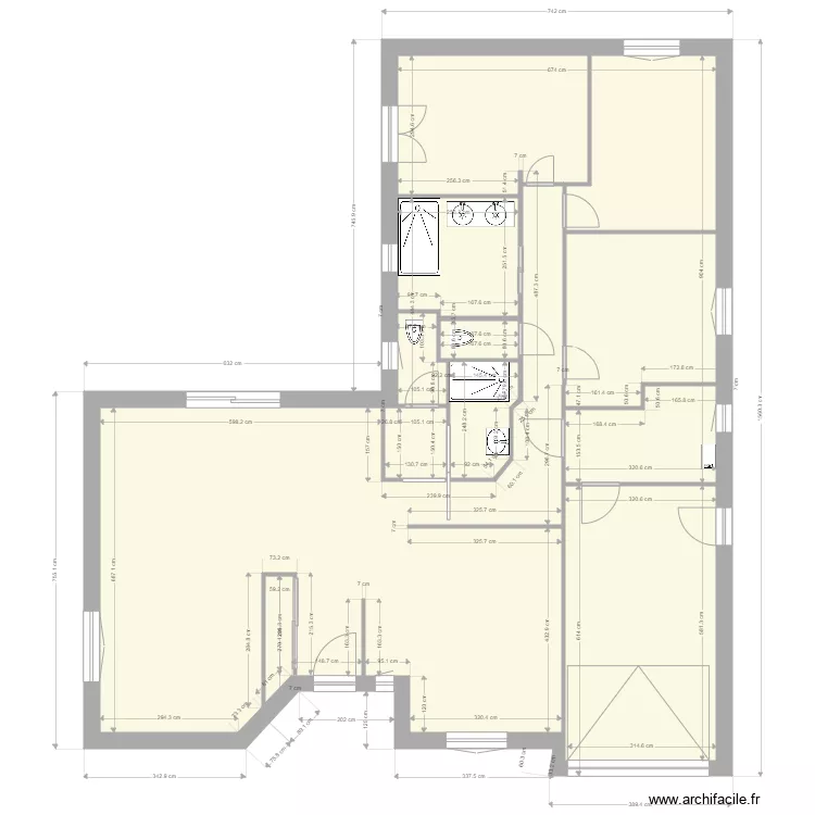 maison. Plan de 