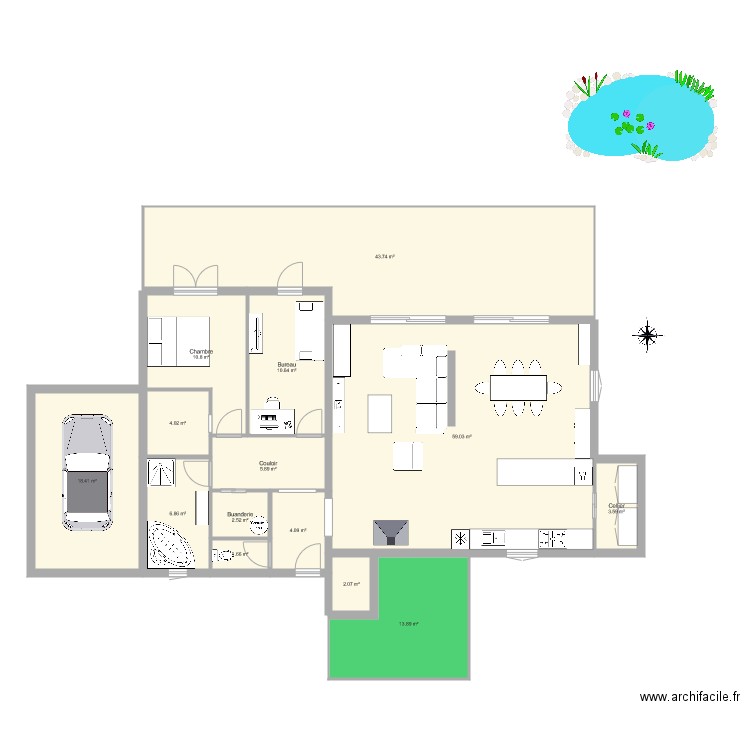 Maison. Plan de 0 pièce et 0 m2