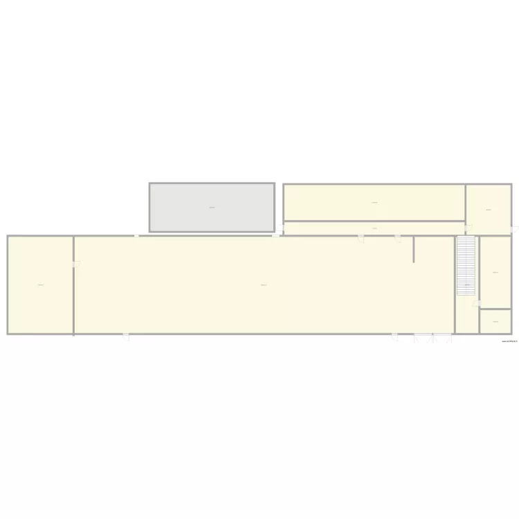 RDC b&acirc;timent soudage Pau. Plan de 