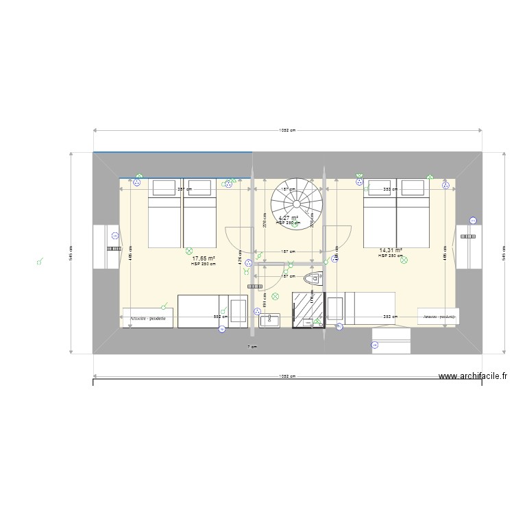 etage locatif2. Plan de 0 pièce et 0 m2