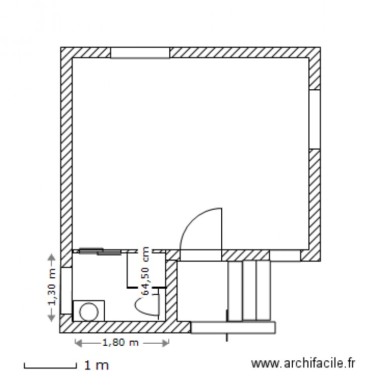 salle d'eau n°2 . 1/09/2013. Plan de 0 pièce et 0 m2