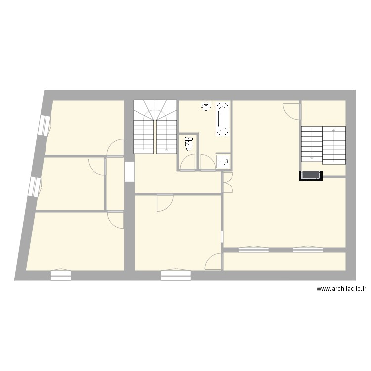 Izeaux 1er étage. Plan de 0 pièce et 0 m2