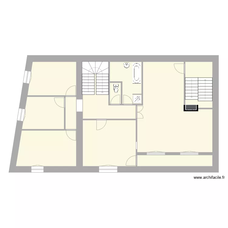 Izeaux 1er &eacute;tage. Plan de 