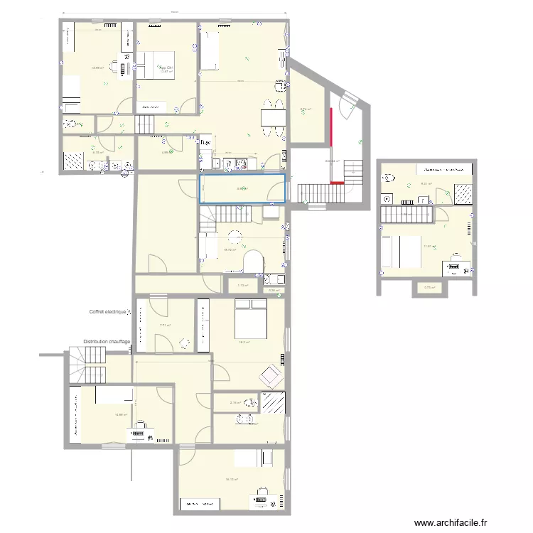 Benney 1er &eacute;tage Oct 2019. Plan de 