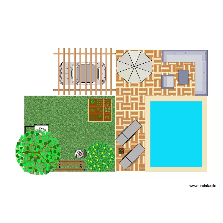 jardin margot. Plan de 