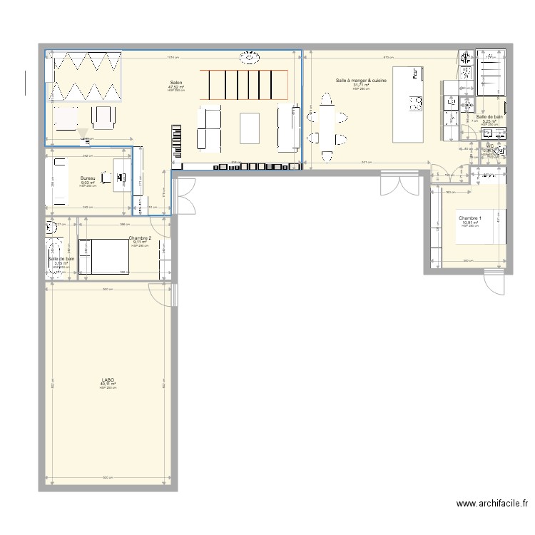 Atelier Bagnolet 1. Plan de 9 pièces et 158 m2