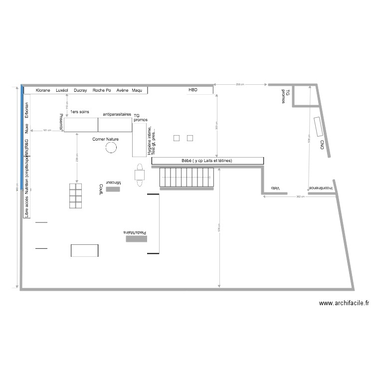 Pharmacie Claudin version 1. Plan de 0 pièce et 0 m2