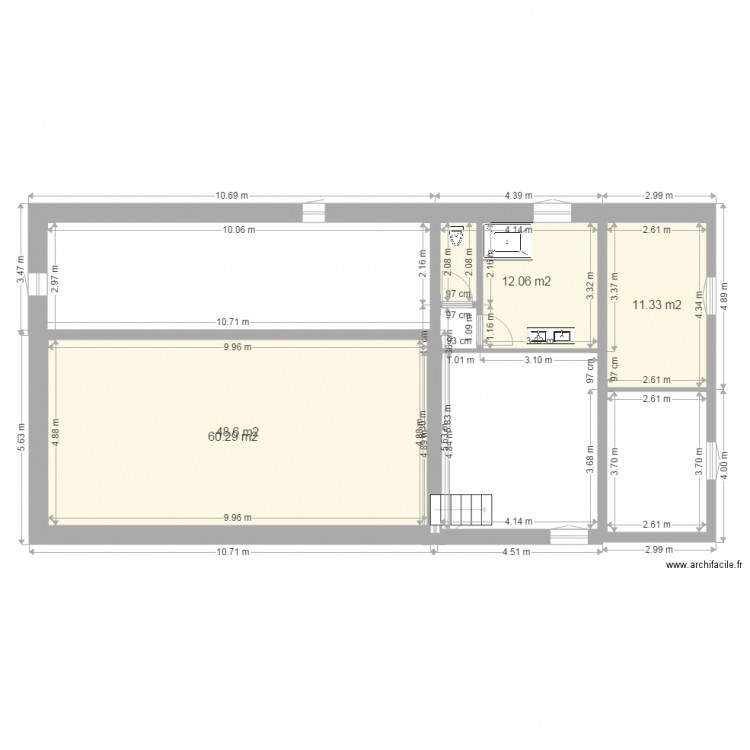 maison 1et2 etage projet. Plan de 0 pièce et 0 m2