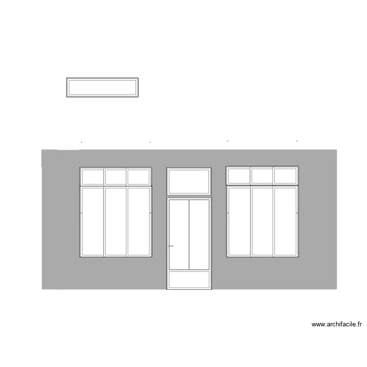 facade chris. Plan de 
