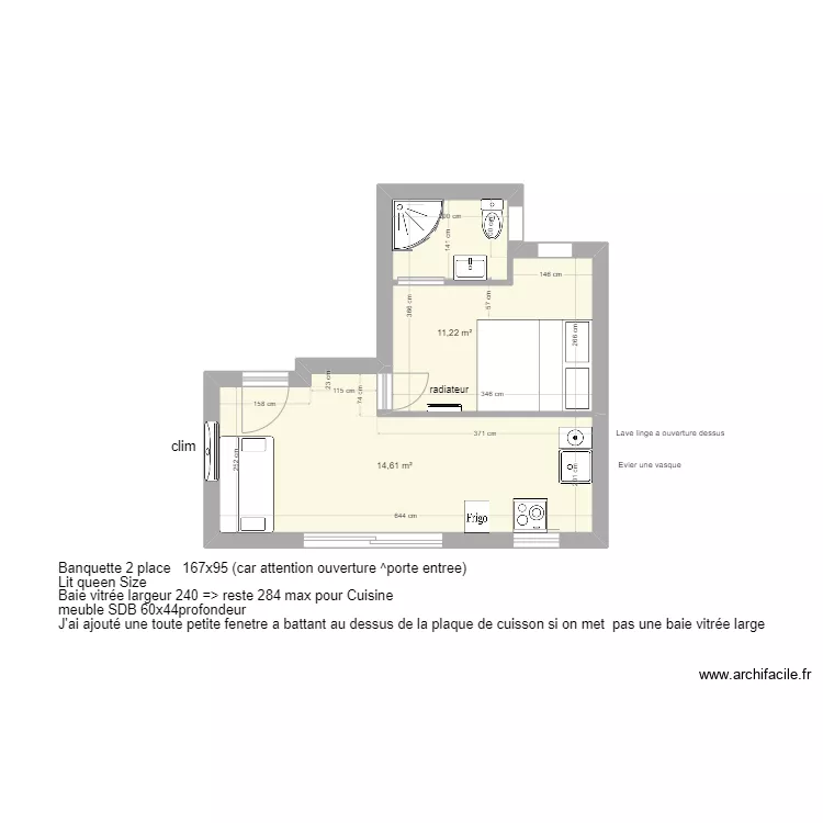 Studio 3009 v2. Plan de 