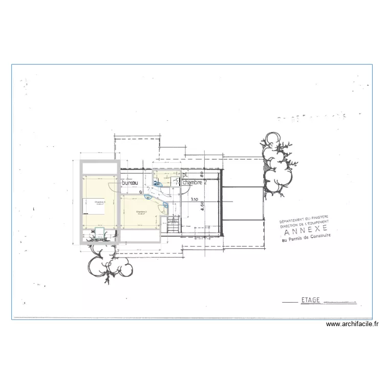 Plan &eacute;tage SADAT. Plan de 