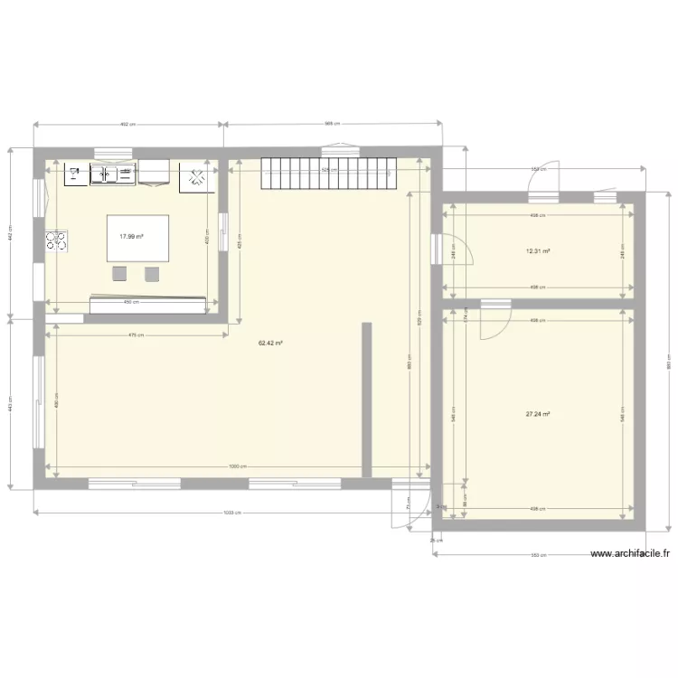 maison seremange. Plan de 