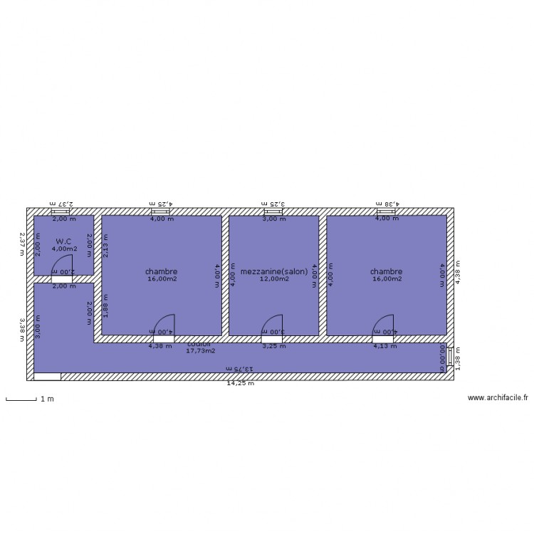 2eme étage maison simpson. Plan de 0 pièce et 0 m2