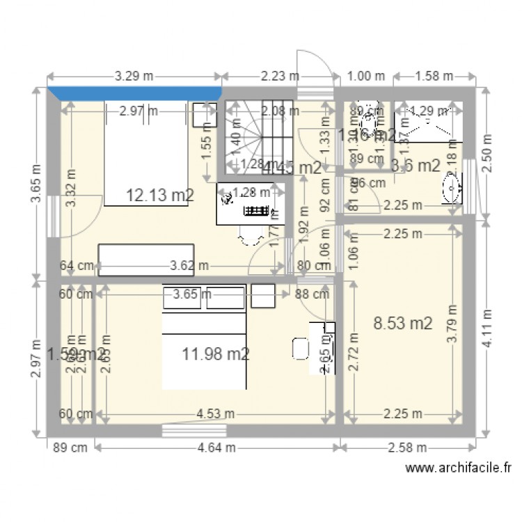 MAISON DU BAS 1ER ETAGE ARDECHE. Plan de 0 pièce et 0 m2