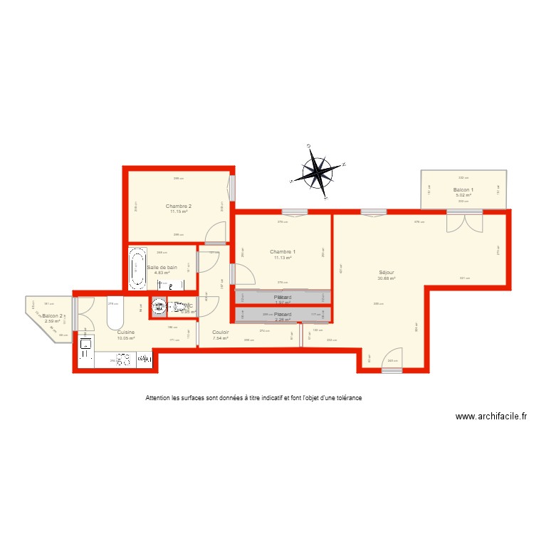 BI 4244 côté. Plan de 0 pièce et 0 m2