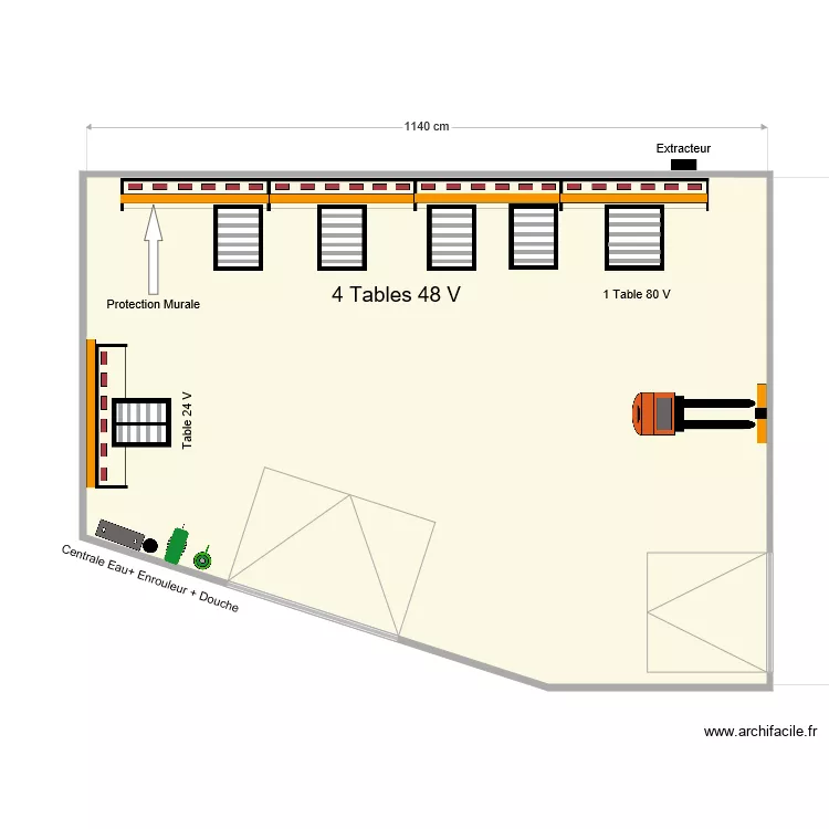 Local de charge SEW USOCOM FORBACH. Plan de 