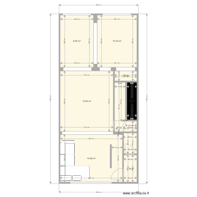 V1 Mabille. Plan de 0 pièce et 0 m2