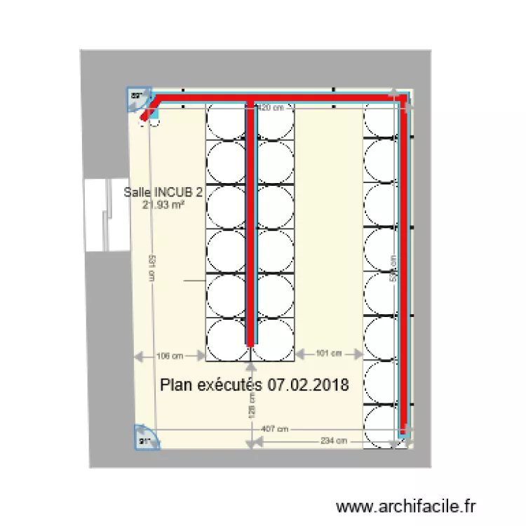 Execution INCUB 2 Execut&eacute;s. Plan de 