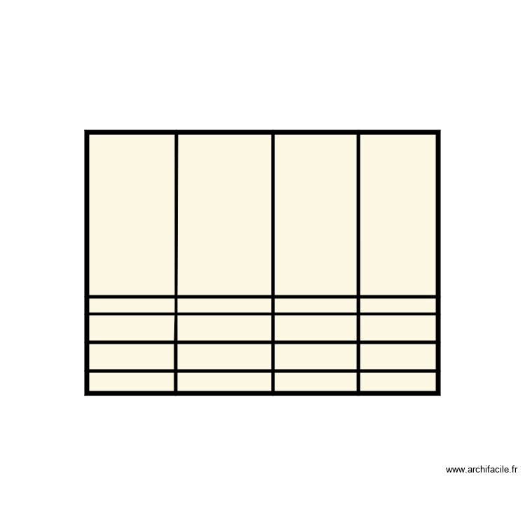 Placard chambre parents. Plan de 0 pièce et 0 m2 Placard chambre parents. Plan de 0 pièce et 0 m2