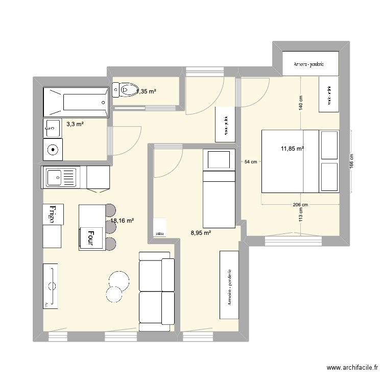 Rajout chambre. Plan de 0 pièce et 0 m2