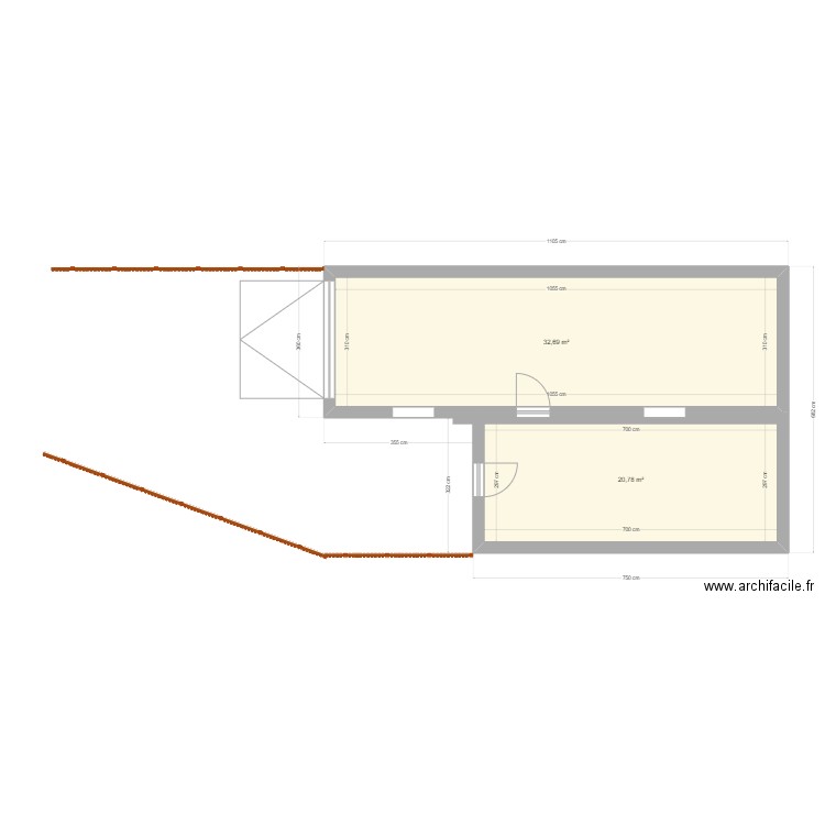 Atelier avec ext 2. Plan de 0 pièce et 0 m2