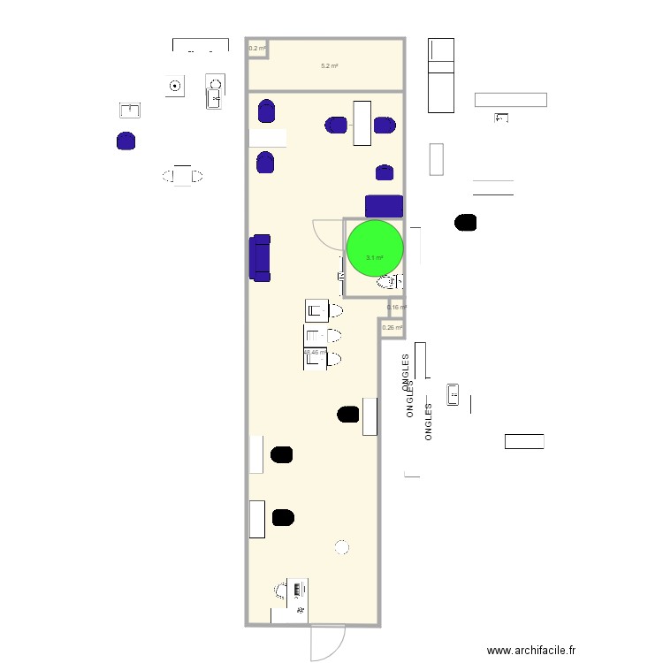 SALON 5. Plan de 0 pièce et 0 m2