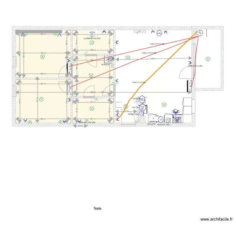 PLAN ELECTRICITE CAUZASI. Plan de 