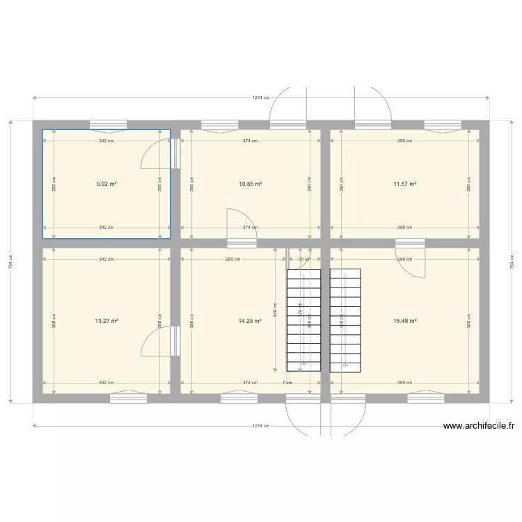Tucquegnieux rdc. Plan de 