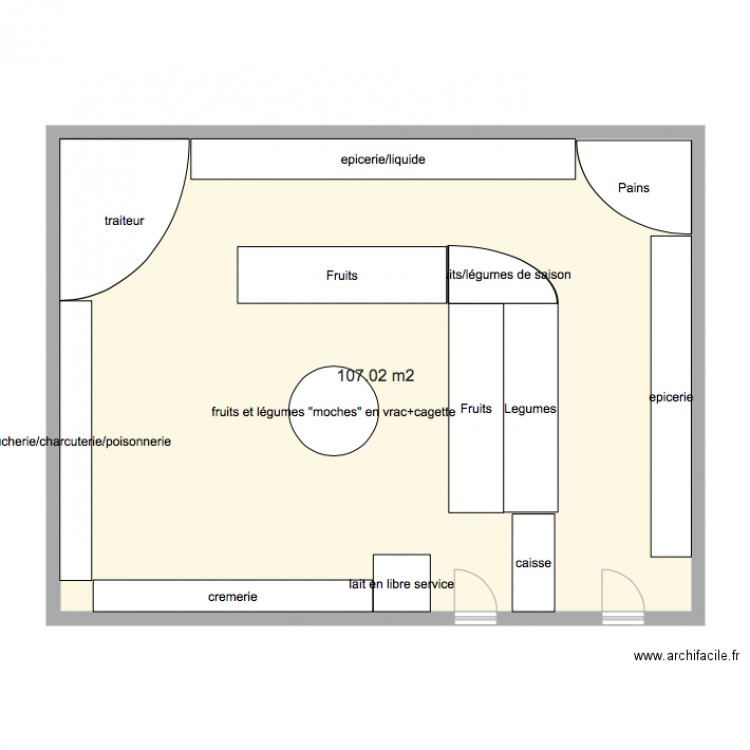 plan de masse magasin. Plan de 0 pièce et 0 m2