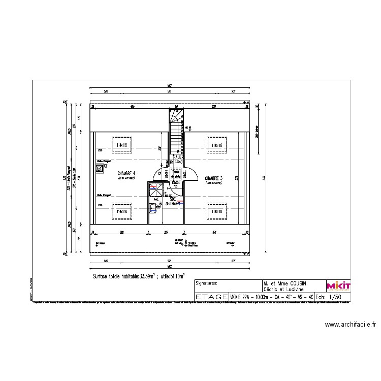 COUSIN HYDRAULIQUE ETAGE. Plan de 0 pièce et 0 m2