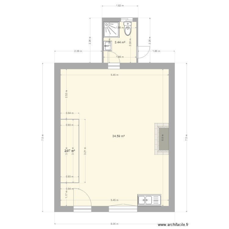 pichon. Plan de 0 pièce et 0 m2