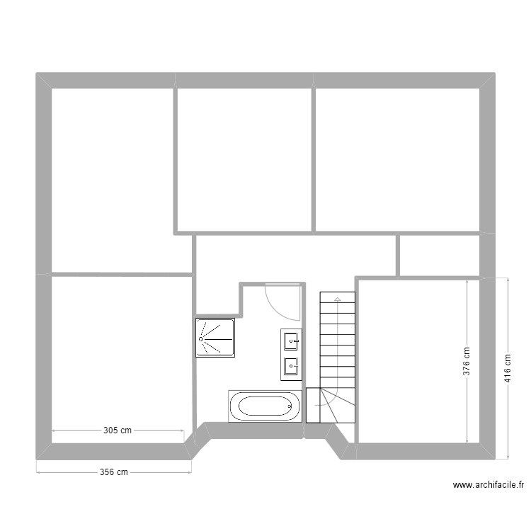 plans maulette. Plan de 12 pièces et 153 m2