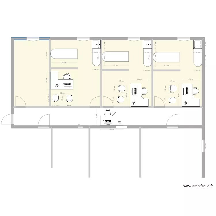 Maison m&eacute;dicale. Plan de 