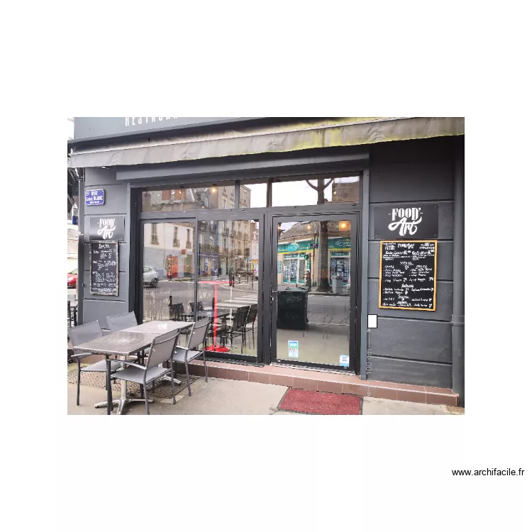 FOODART BOUTON APPEL. Plan de 