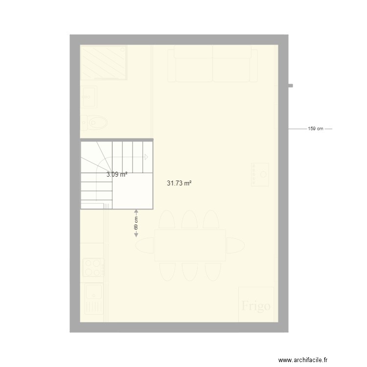 tiny. Plan de 0 pièce et 0 m2