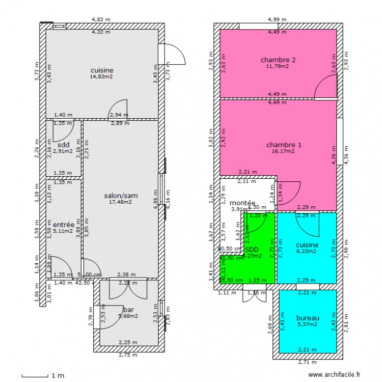 Didier Amoretti RDC/ETAGE éxistent. Plan de 0 pièce et 0 m2