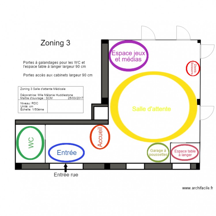 zoning 3. Plan de 0 pièce et 0 m2