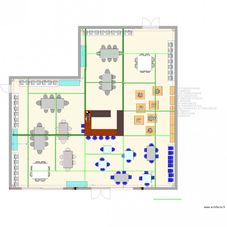 grand val def poutre. Plan de 0 pièce et 0 m2