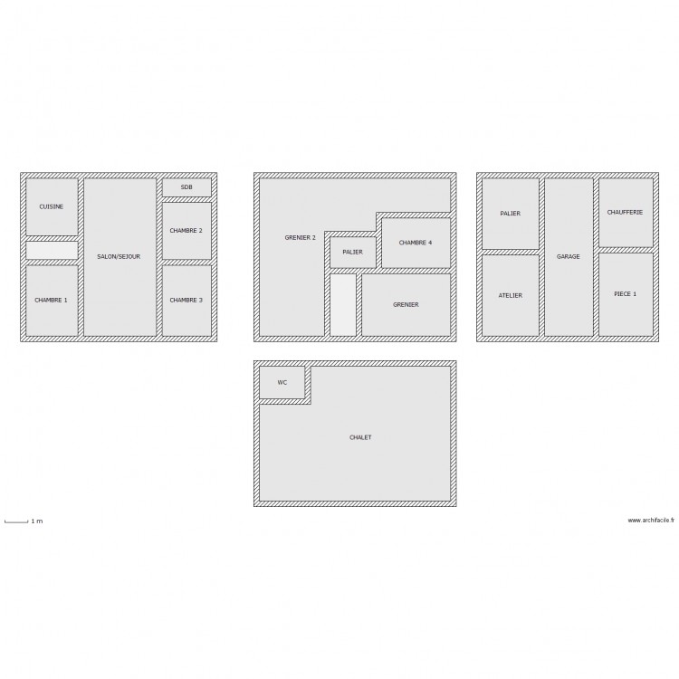 CHALET. Plan de 0 pièce et 0 m2