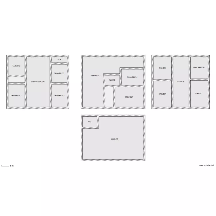 CHALET. Plan de 