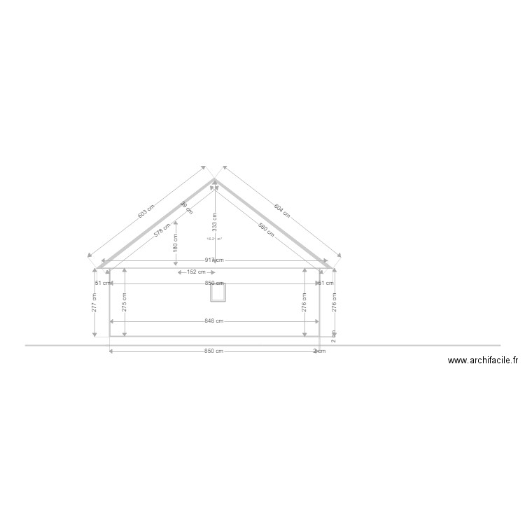 calcul combles. Plan de 0 pièce et 0 m2